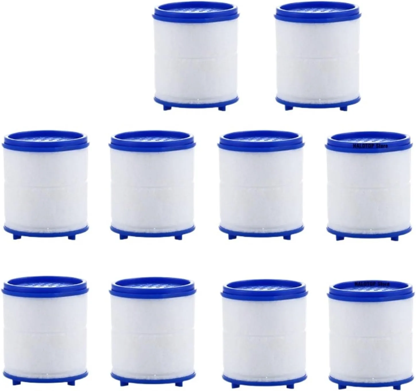 Water Purification Filter Swivel Faucet Water Filter Remove Chlorine Heavy Metals Filtered Showers Head Soften for Hard Water Bath Filtration Purifier(10pcs Filter)