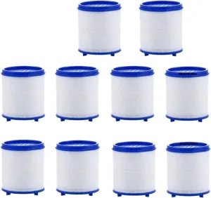 Water Purification Filter Swivel Faucet Water Filter Remove Chlorine Heavy Metals Filtered Showers Head Soften for Hard Water Bath Filtration Purifier(10pcs Filter)