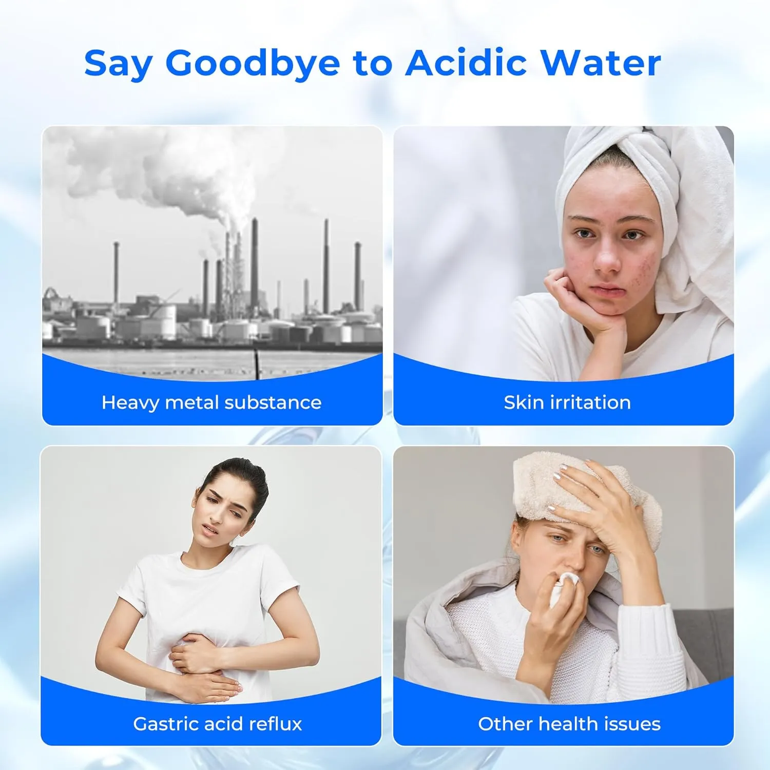Waterdrop Alkaline DA97-17376B Water Filter, Enhances pH, Replacement for Samsung® HAF-QIN/EXP, DA97-08006C, RF28R7201SR, RF28R7351SG, WD-F45-AL, 2 Filters