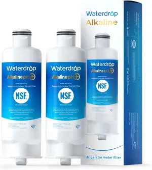 Waterdrop Alkaline DA97-17376B Water Filter, Enhances pH, Replacement for Samsung® HAF-QIN/EXP, DA97-08006C, RF28R7201SR, RF28R7351SG, WD-F45-AL, 2 Filters