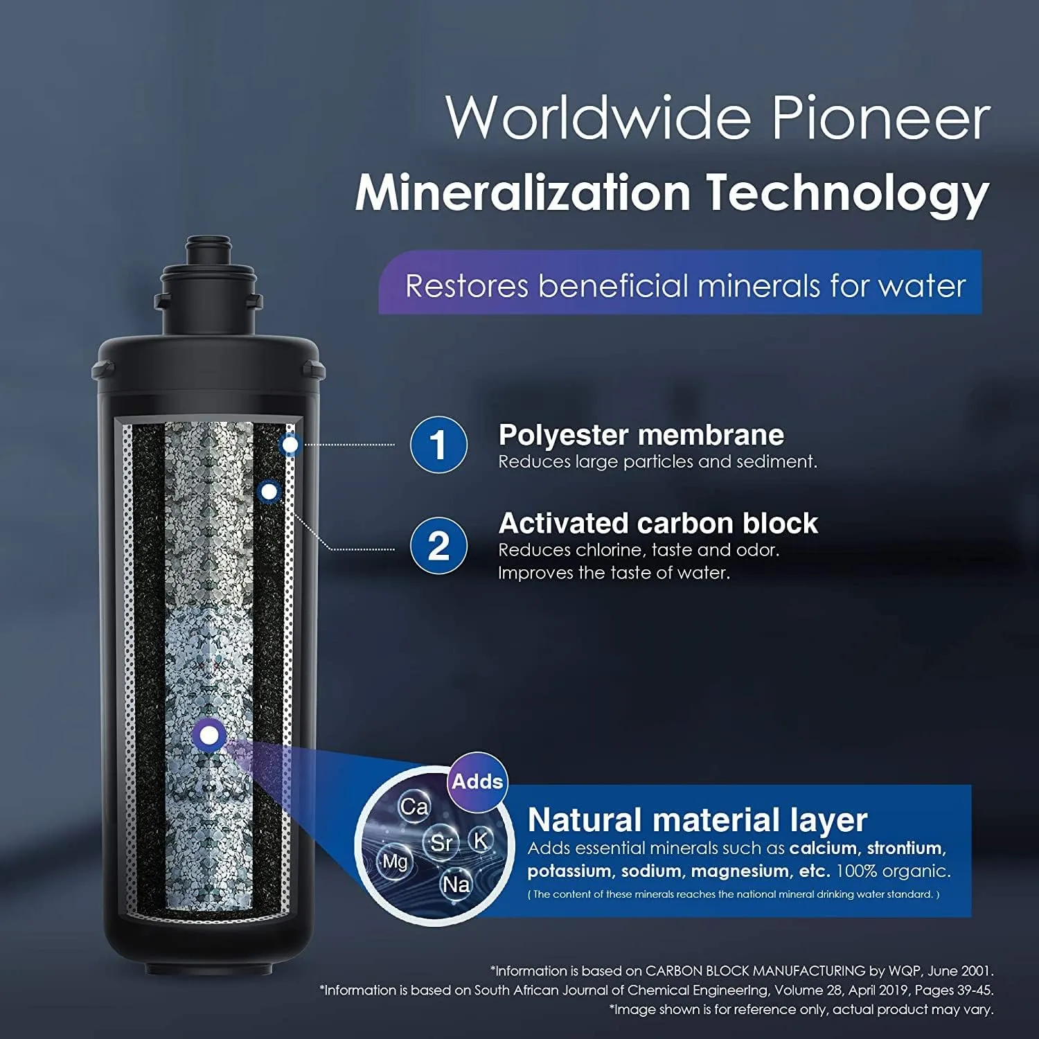 Waterdrop RF10-MZ Replacement Filter Cartridge For 10UB-MZ/10UA/10UB Under Sink Water Filter, 8K Gallons High Capacity