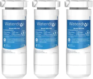 Waterdrop XWF Replacement for GE® XWF Refrigerator, GE® XWF Water Filter, WR17X30702, 3 Filters