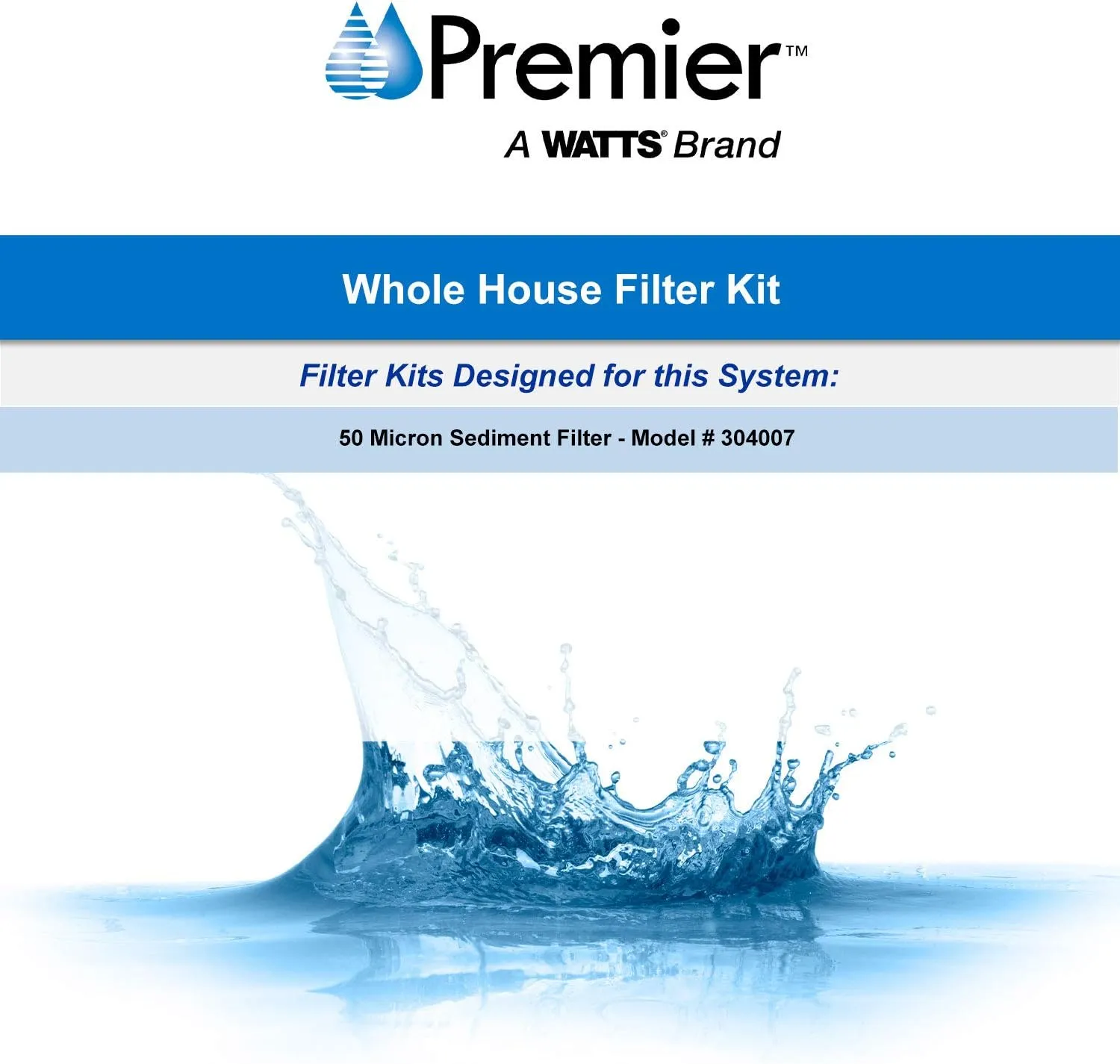 Watts OFPSYS OneFlow Plus Whole House Water Filter System & Water Softener   Watts Premier Whole House 50-Micron Sediment Water Filtration Kit