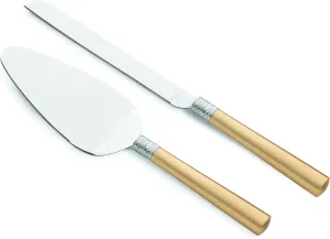 Wedgwood Vera Wang with Love Cake Knife and Server, Gold