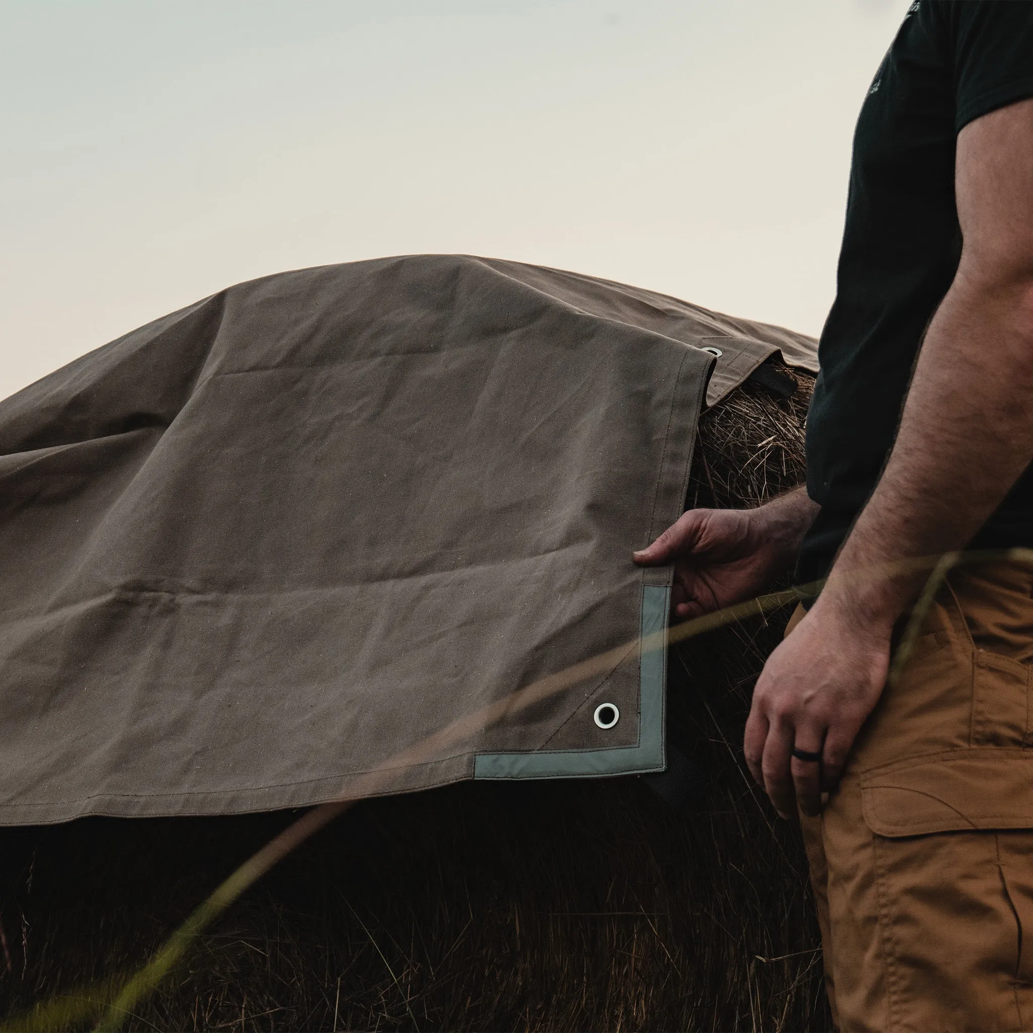 White Duck Outdoors Heavy Duty Cotton Canvas Tarp, 18 Oz.