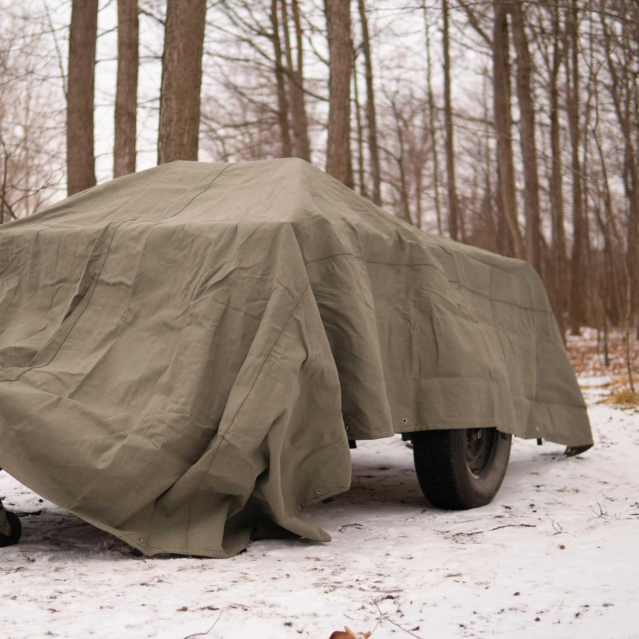 White Duck Outdoors Heavy Duty Cotton Canvas Tarp, 18 Oz.