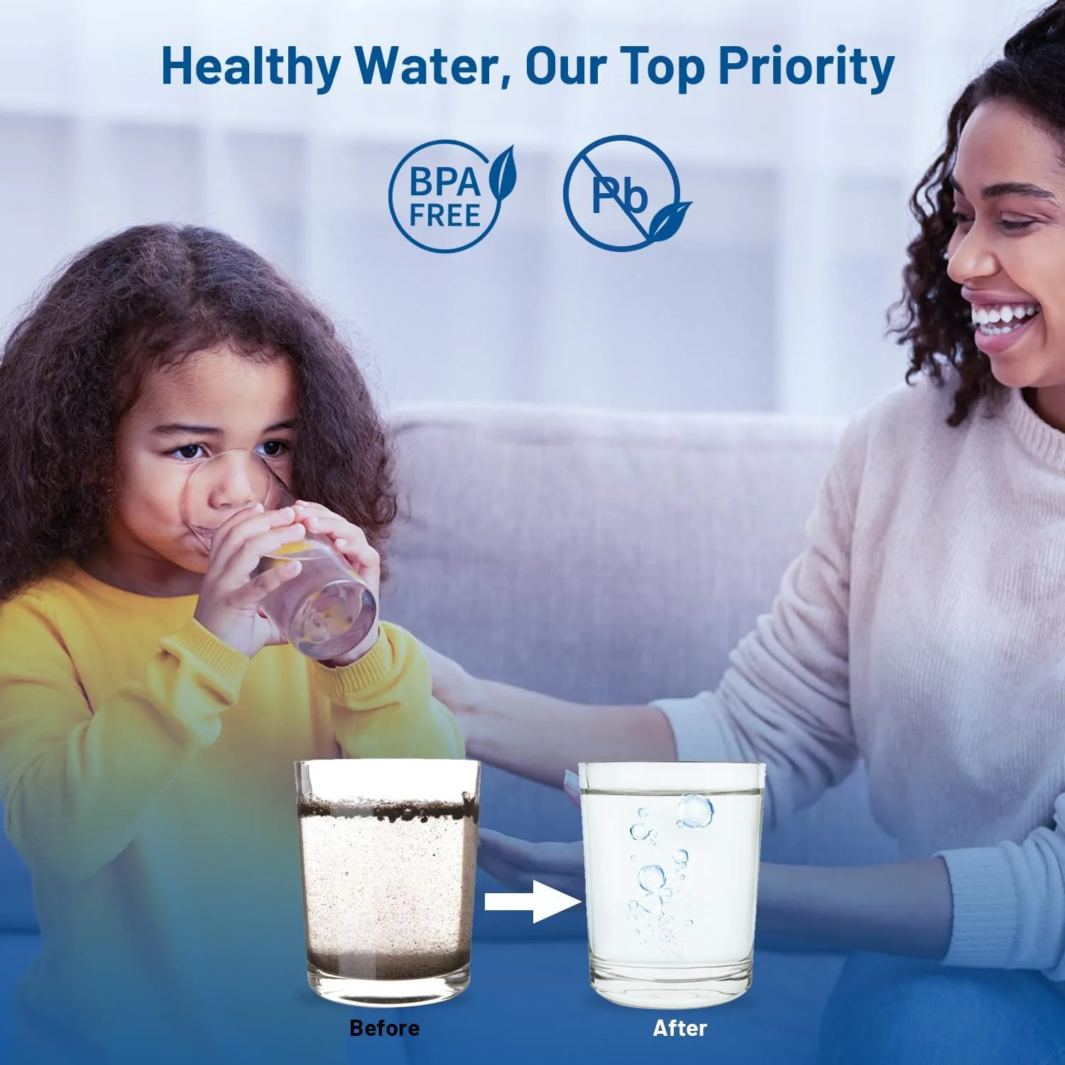 Whole House 50 Micron 10 x 2.5 String Wound Sediment Well Water Filter Cartridge Replacement for CW-50, W50W, 155214-52, FXWSC, SWC-25-1050, RS7, SP-CW50, WPP-F10-50, W30W, AO-WH-PRE-R2 (Pack of 6)