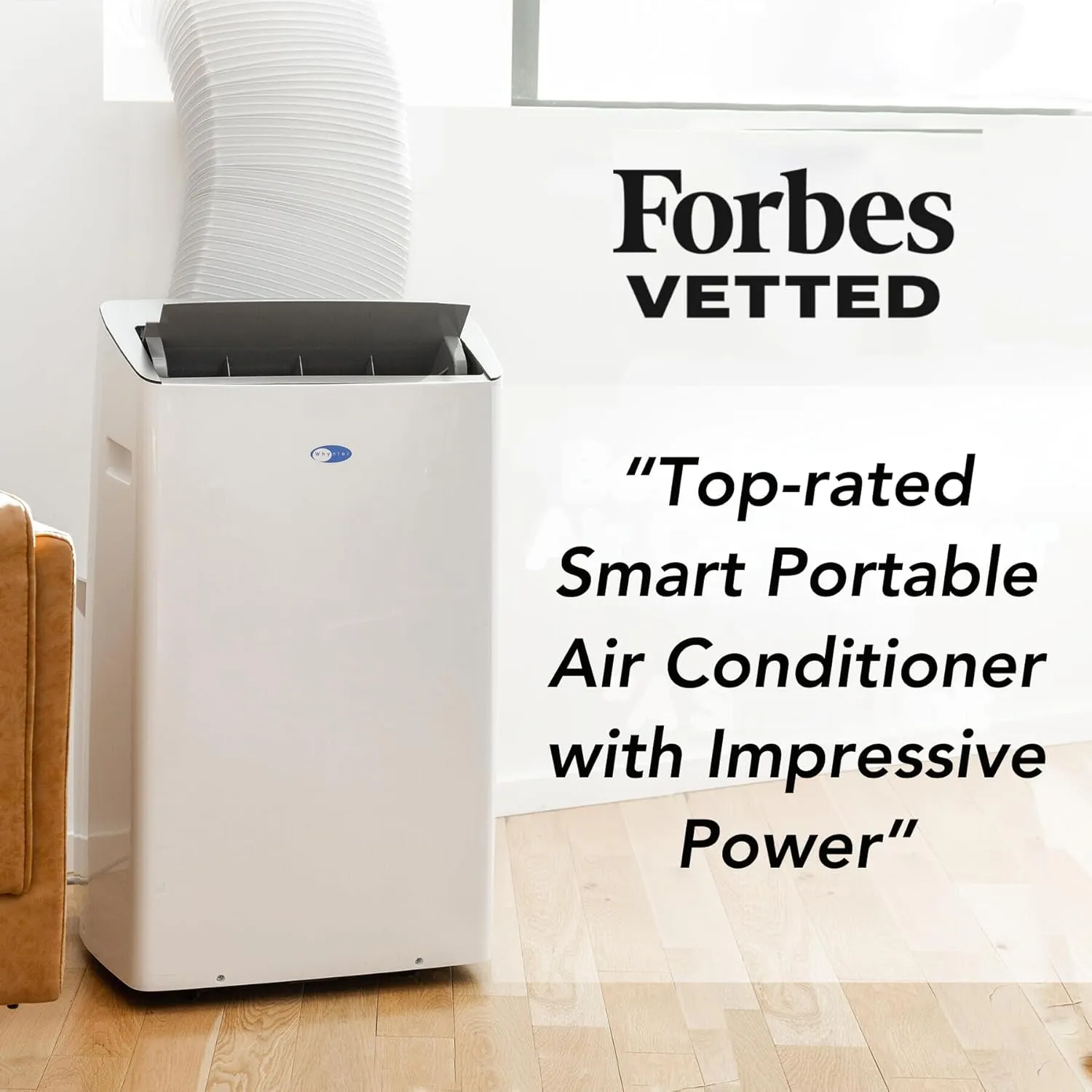 Whynter Inverter Portable Air Conditioner 14,000 BTU Heater with Dual Hose, Dehumidifier, Cooling Fan & Smart Wi-Fi for 600 Sq Ft Rooms, NEX ARC-1230WNH (12,000 SACC), White