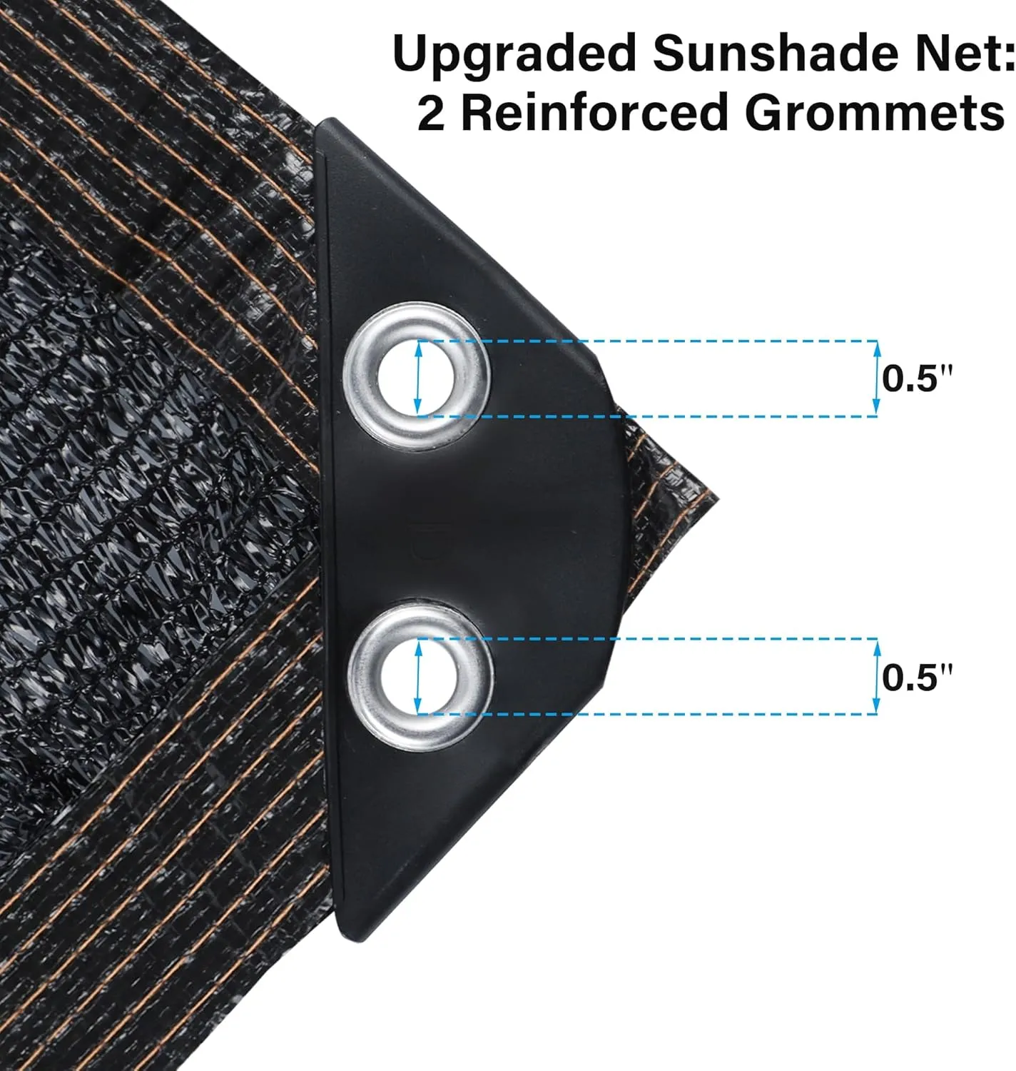 winemana Black Shade Cloth 30x30 FT– 70% Sun Shade Mesh Tarp for Greenhouse, Garden, Patio, Dog Kennel, Chicken Coop, and Outdoor Protection, Plants Cover Shade Netting with 2 Reinforced Grommets