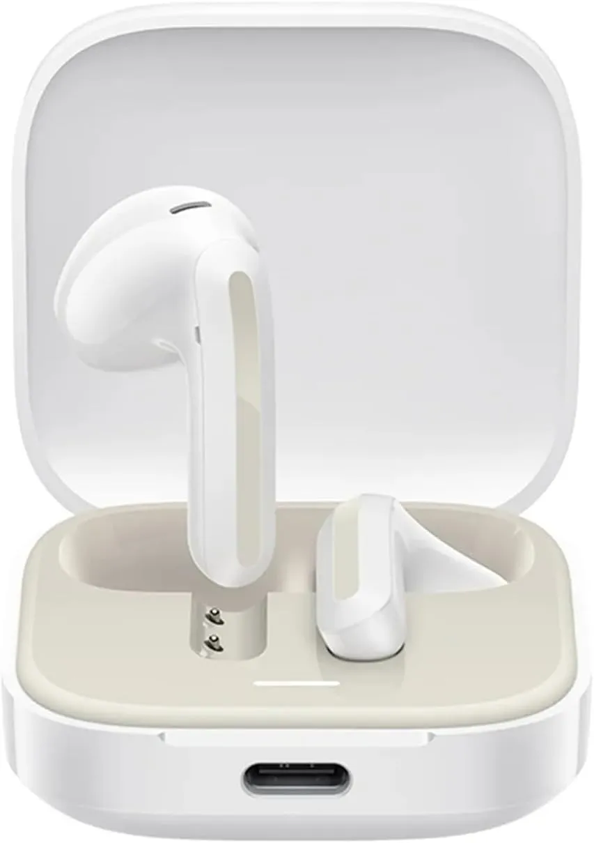 Xiaomi Redmi Buds 6 Active Wireles Earbuds (Global Version), Bluetooth 5.4 in-Ear Headphones, 30H Long Battery Life,Noise Cancellation for Calls, 5 Tuning Modes, IPX4 Waterproof - White