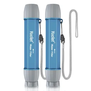 Yuclet 2 Pack Water Filter Straws - Pure Hydration On The Go!