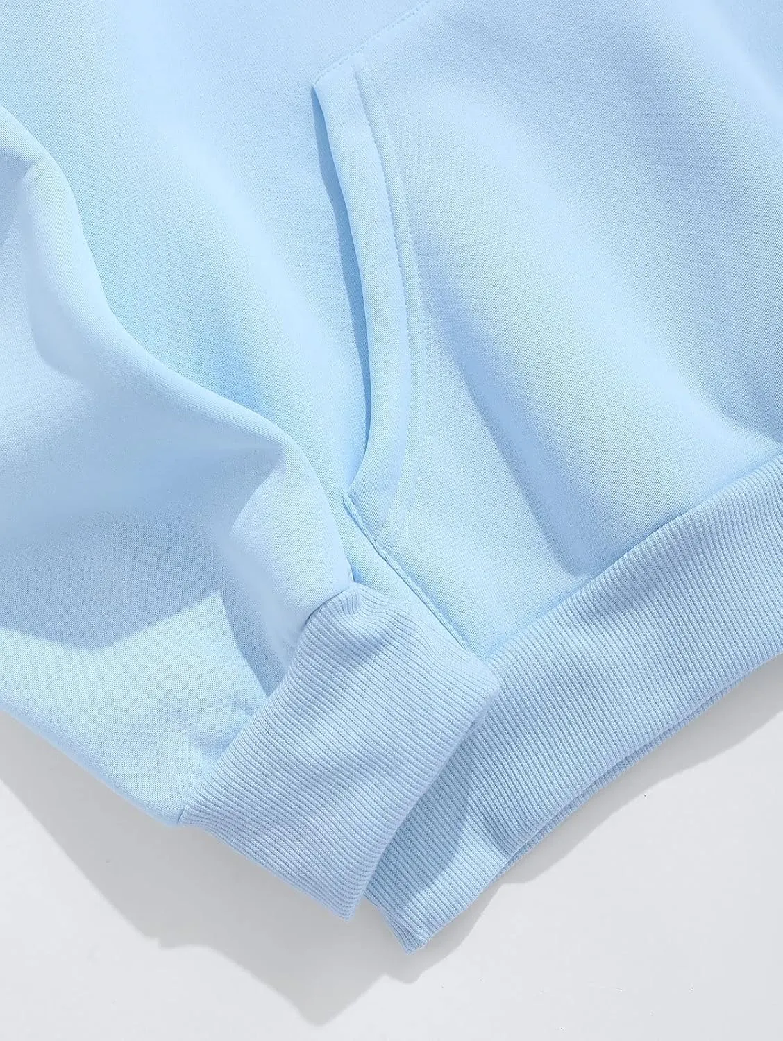 ZAFUL Mens Graphic Fleece Sweatshirts Quarter Zip Pullover Sweatshirt Letter Embroidered Oversized Vintage Hoodie Top